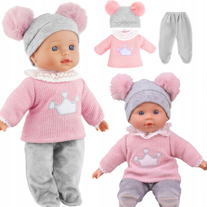 LALKA BOBAS INTERAKTYWNA 32CM ŚPIEWA MÓWI PO POLSKU I ANGIELSKU BAJKI EDUKA