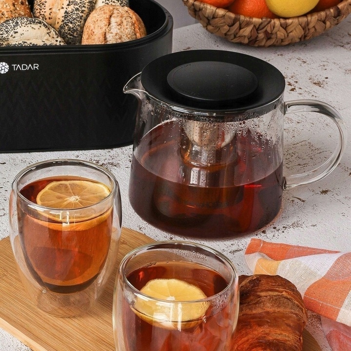 DZBANEK do KAWY HERBATY Ziół z ZAPARZACZEM i PODGRZEWACZEM Andrea 1,5 Lit.