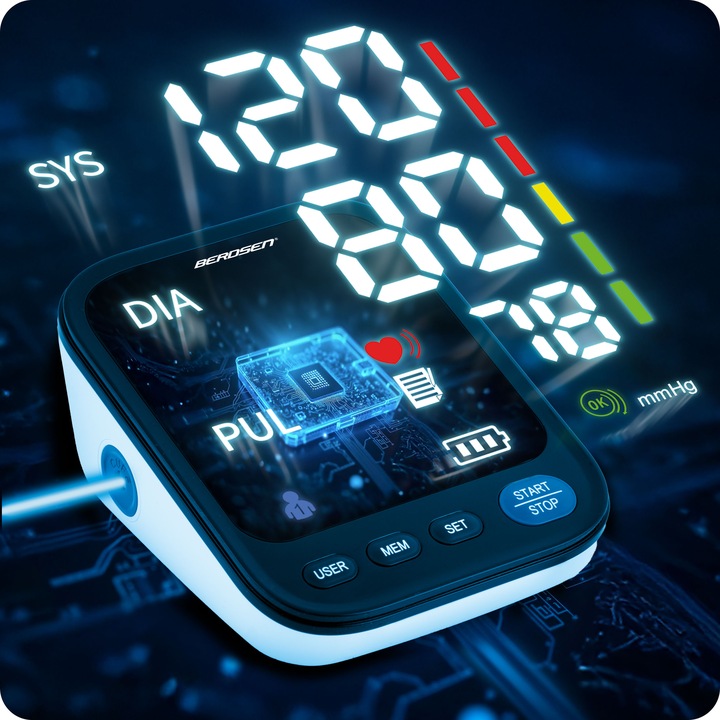 CIŚNIENIOMIERZ NARAMIENNY ELEKTRONICZNY MÓWI PO POLSKU RĘKAW 22-42