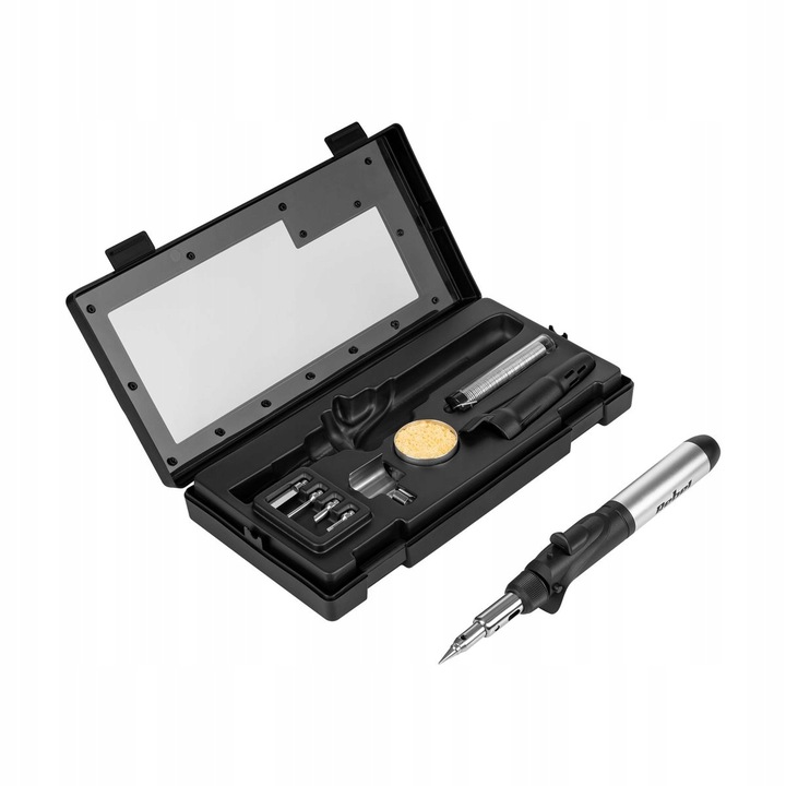 Lutownica gazowa zestaw (FK-062) 200°C - 500°C Rebel, opalarka palnik