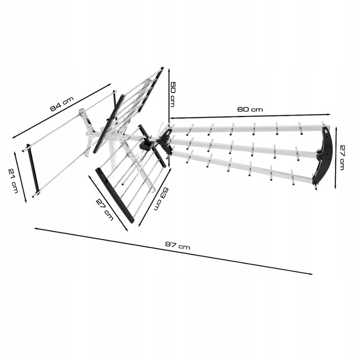 ANTENA KIERUNKOWA DVB-T2 DO TV NAZIEMNEJ MUX8 Filtr LTE HD 4K UHF VHF 120km
