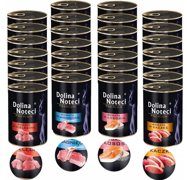 DOLINA NOTECI PREMIUM KOT Karma MOKRA mix smaków 24 x 400g