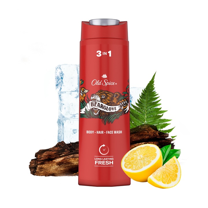 Old Spice Bearglove szampon żel pod prysznic 3w1 dla mężczyzn XXL 675 ml