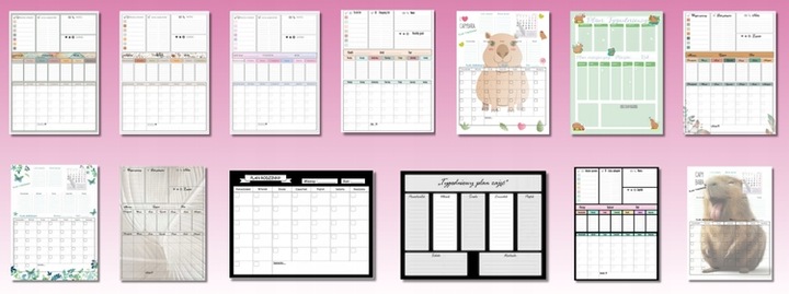 Tablica magnetyczna Notatnik Planer na lodówkę Notes na magnes + PISAK