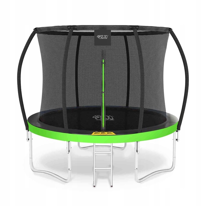 TRAMPOLINA OGRODOWA DLA DZIECI DO OGRODU Z SIATKĄ WEWNĘTRZNĄ 8FT 252CM