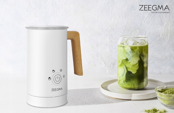 ELEKTRYCZNY SPIENIACZ do mleka Podgrzewacz KAWY PIANY LATTE BIAŁY 240ml