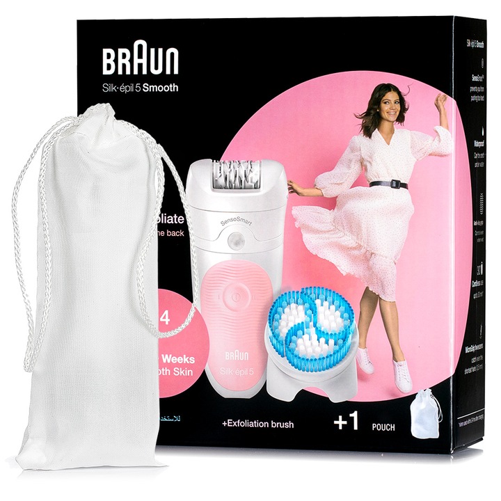 DEPILATOR BRAUN Silk-epil 5 (Wet&Dry) SensoSmart MICROGRIP + GŁOWICA