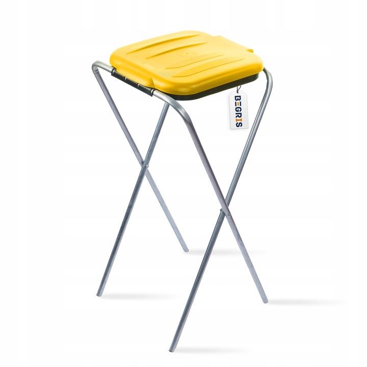 STOJAK NA WORKI DO SEGREGACJI ŚMIECI STELAŻ KOSZ 1 STANOWISKA NA ŚMIECI