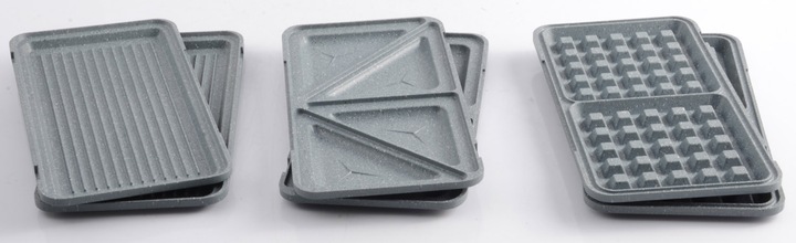 Gofrownica Toster Grill - Opiekacz 3 w 1 | MAX2100W | marmurkowe