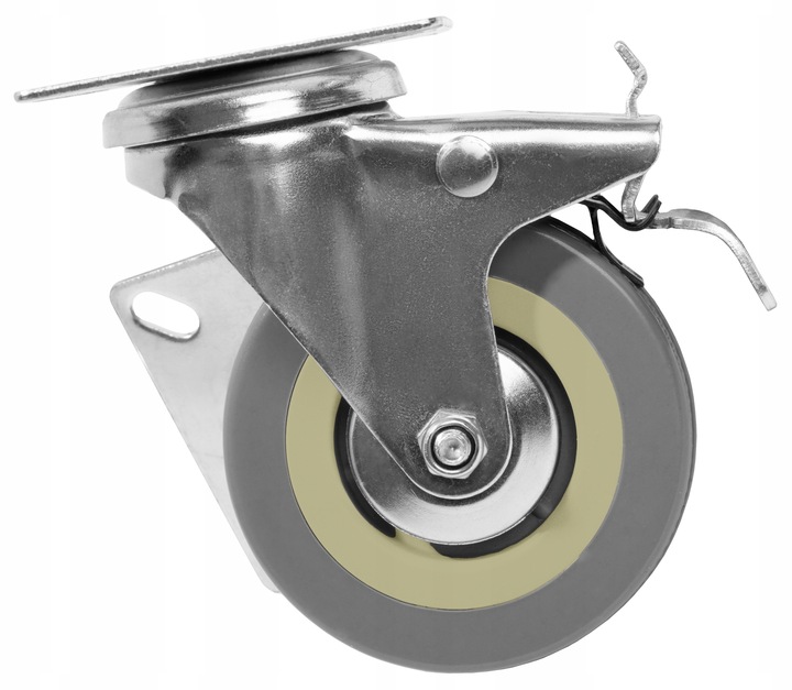 KÓŁKA MEBLOWE OBROTOWE GUMOWE CICHE KOŁA ŁOŻYSKOWANE ZESTAW 4 KÓŁEK