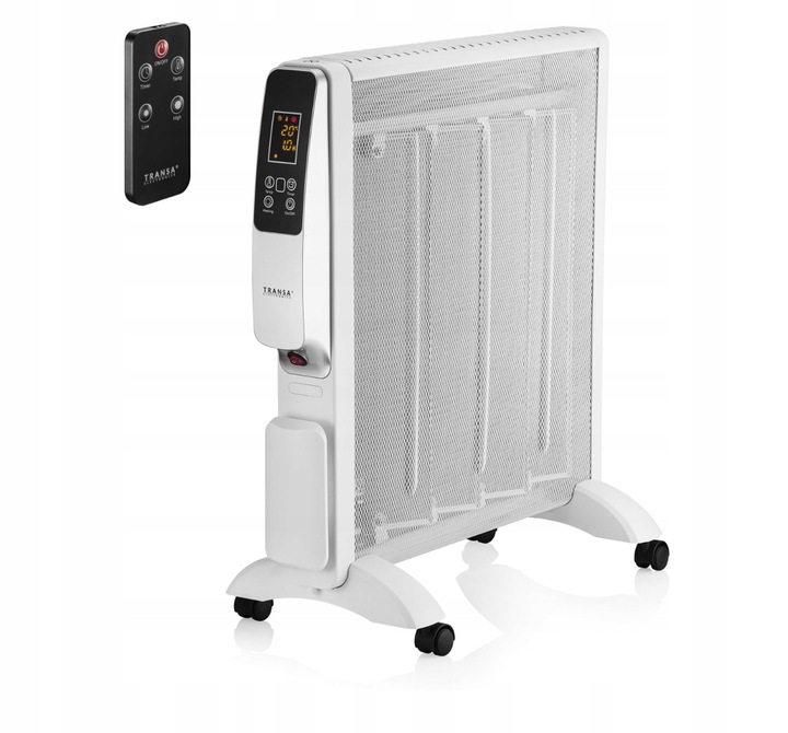 GRZEJNIK ELEKTRYCZNY NA PODCZERWIEŃ TERMOSTAT TIMER PILOT Biały 2000W