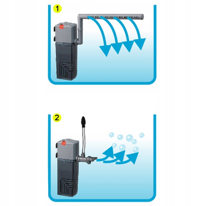 Filtr wewnętrzny gąbkowy Happet ORCA 600 DO AKWARIUM 120-250L