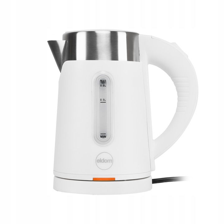 CZAJNIK ELEKTRYCZNY BEZPRZEWODOWY 0,8L BIAŁY MAŁY TURYSTYCZNY 1000 W