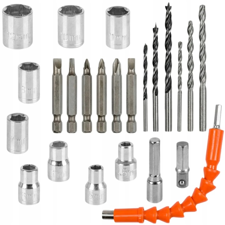 WIERTARKO-WKRĘTARKA AKUMULATOROWA 21V ŻÓŁTA + 2 AKUMULATORY 2.0Ah W