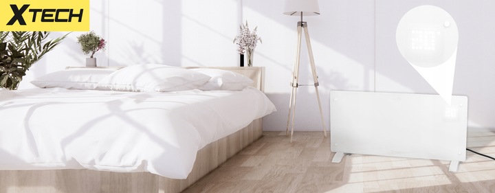 Grzejnik elektryczny XTECH 2500W WiFi termostat LED pilot konwektorowy