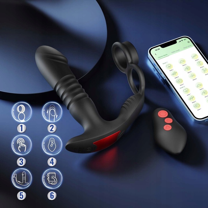 Zdalnie sterowany masażer prostaty z APP Sowiody