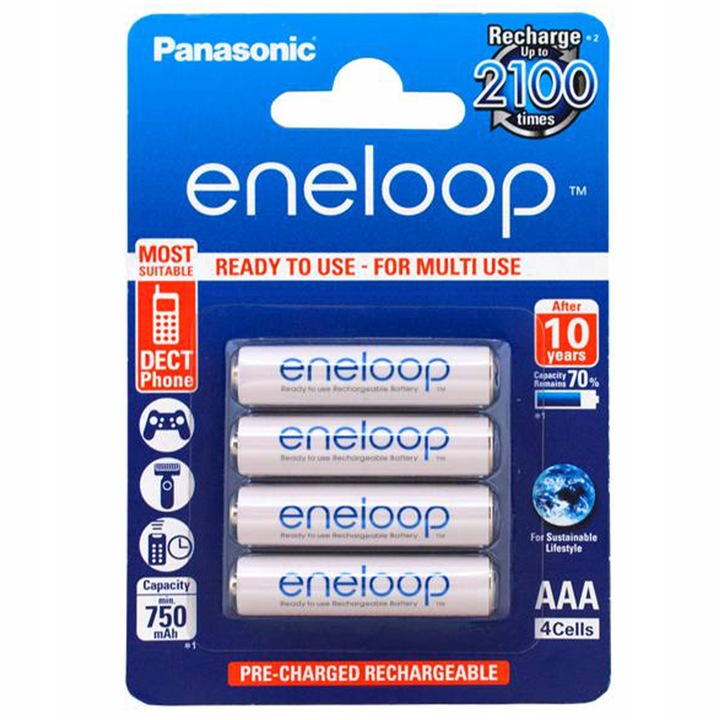 AAA 4x ENELOOP AKUMULATORKI PANASONIC R03
