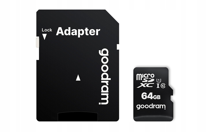 Karta pamięci GOODRAM micro SD SDXC 64GB + ADAPTER