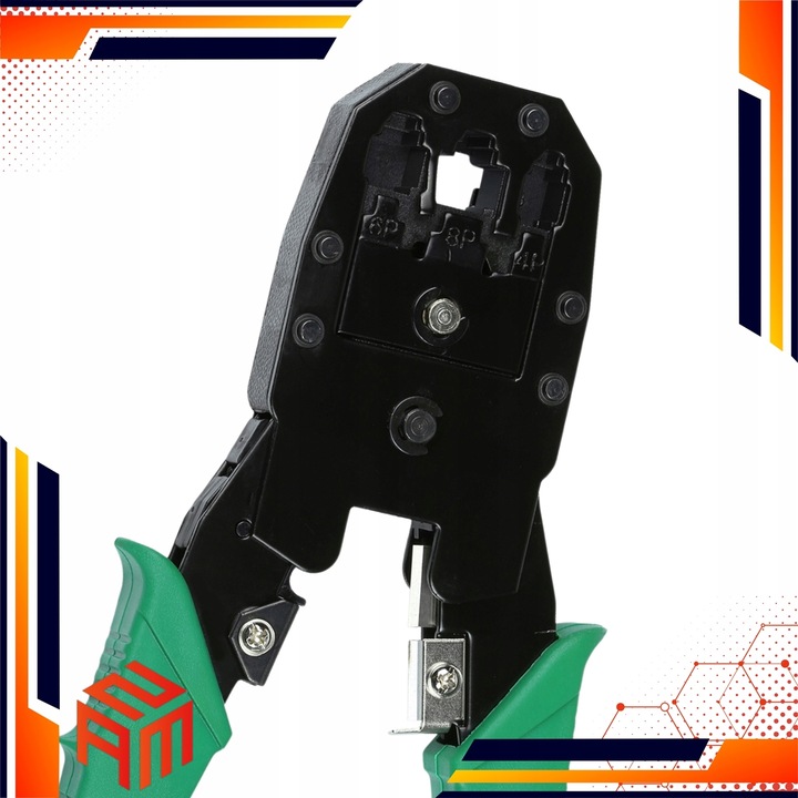 ZESTAW TESTER KABLI ZACISKARKA RJ 45 WTYK RJ45 NARZĘDZIA SIECIOWE ŚCIĄGACZ