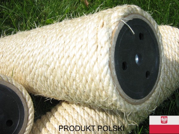 rolka 40 cm średnica fi 90 mm sizal naturalny grubość 6 mm drapak kota