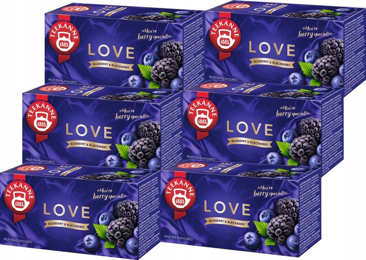 (x6) TEEKANNE Herbata Love Blueberry Blackberry 20tb