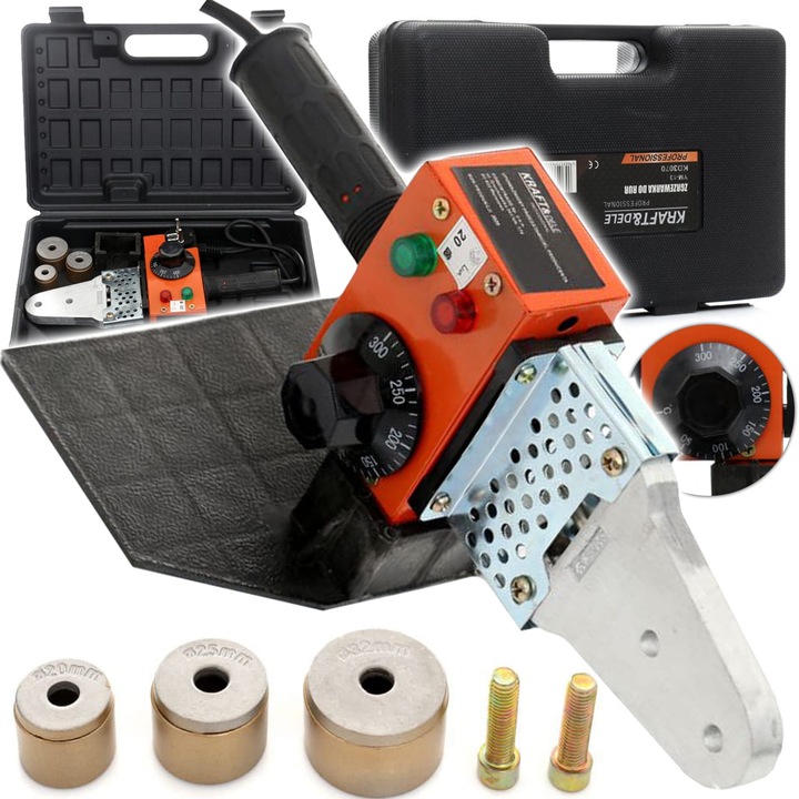 ZGRZEWARKA DO ZGRZEWANIA RUR PCV PP MATRYCE PE PB 1300W 230V/50Hz