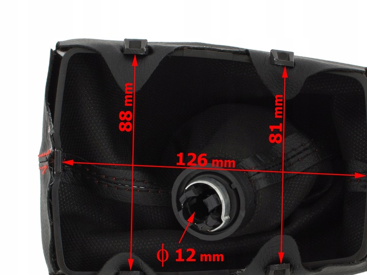 Gałka Dźwignia Zmiany Biegów Mieszek z Ramką do Audi A4 B8 A5 A6 C6