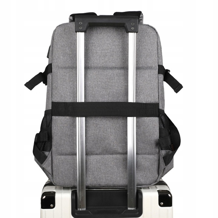 PLECAK MIEJSKI DO PRACY NA LAPTOPA 15 CALI POJEMNY MĘSKI WIELOFUNKCYJNY