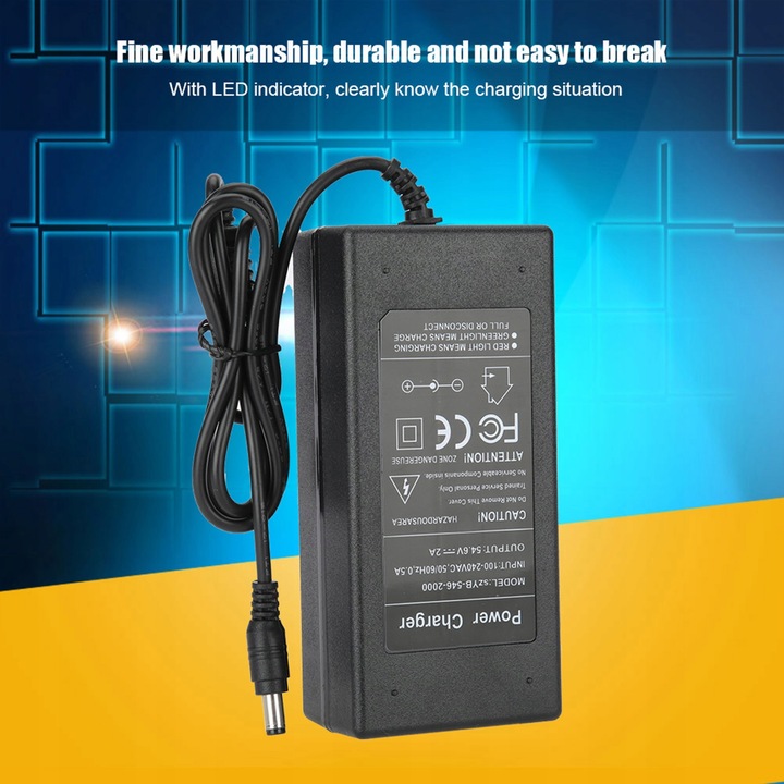 Zasilacz stacjonarny 54.6V 2A Konwerter zasilacza