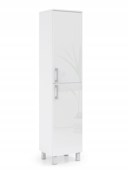 SŁUPEK ŁAZIENKOWY WYSOKI 40CM BIAŁY POŁYSK AKRYL