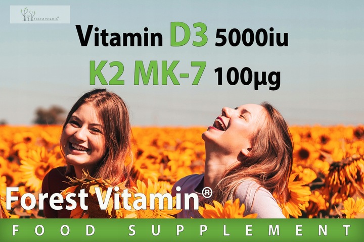 WITAMINA D3 5000 iu K2 MK-7 100 mcg 250 tab