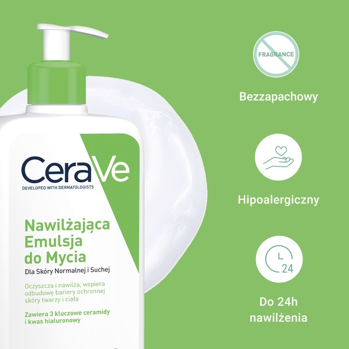 CeraVe Emulsja Do Mycia Ciała Dla Skóry Suchej I Normalnej 236 ml