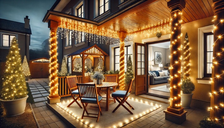 Zewnętrzne lampki choinkowe 1000 LED 100m, IP67 do dekoracji świątecznych