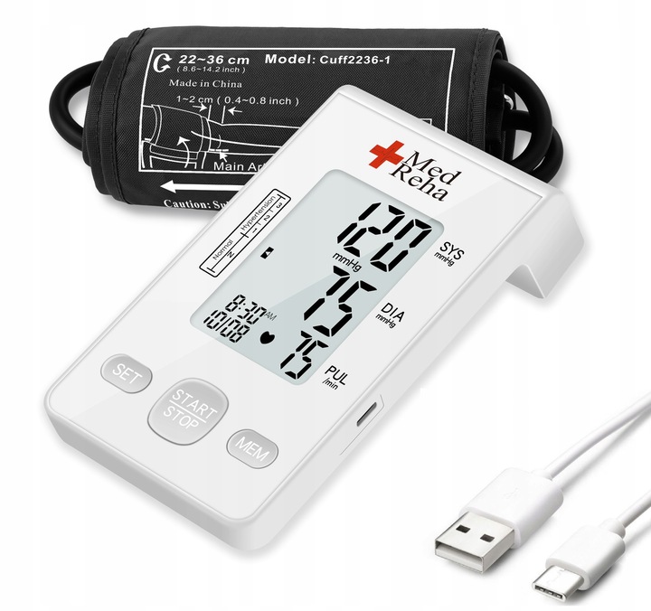 CIŚNIENIOMIERZ NARAMIENNY MEDYCZNY ELEKTRONICZNY WYSOKIE CIŚNIENIE PREZENT
