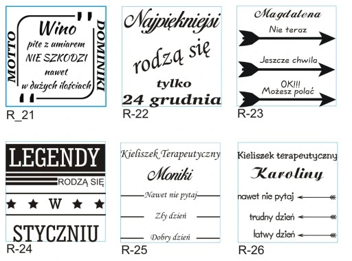 MEGA Kieliszek do wina XXL 530ml Grawer na PREZENT na Ślub Rocznię Urodziny