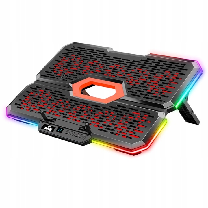 AAB EFFECTUM CICHA PODKŁADKA CHŁODZĄCA LAPTOP PODSTAWKA NOTEBOOK RGB 9-17"