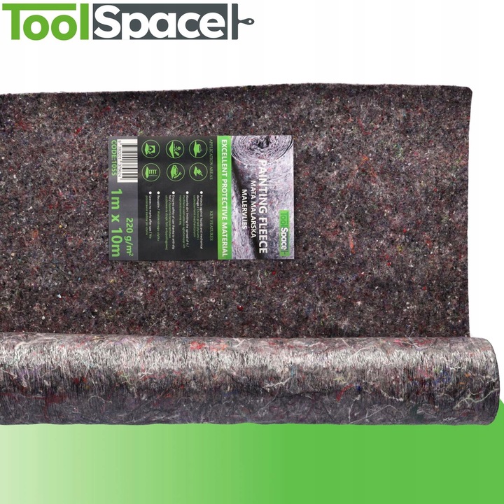 MATA MALARSKA OCHRONNA FILC Z FOLIĄ 1x25mb MOCNA!