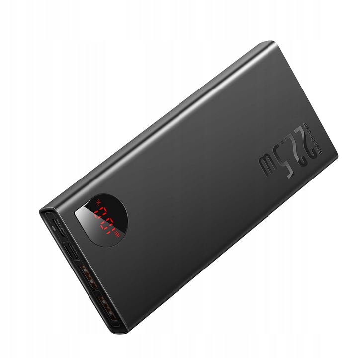 BASEUS POWER BANK 10000MAH 22.5W SZYBKIE ŁADOWANIE PD, 3 PORTY BEZPIECZNY