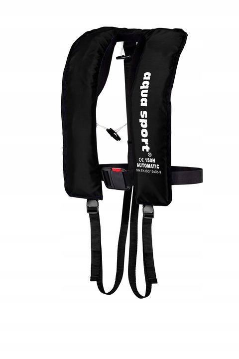 KAMIZELKA PNEUMATYCZNA 150N BLACK ratunkowa automat