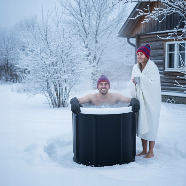 BECZKA DO MORSOWANIA BALIA 400L WANNA PRZENOŚNA REGENERACJA 80 CM