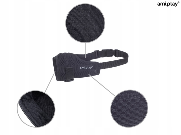 amiplay Air kaganiec wet. dla psa S czarny