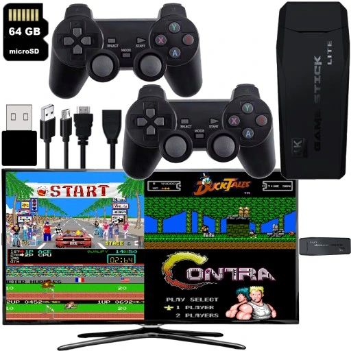 GRA TELEWIZYJNA KONSOLA RETRO MINI + 20000 GRY VIDEO EMULATOR + 2 PADY HDMI