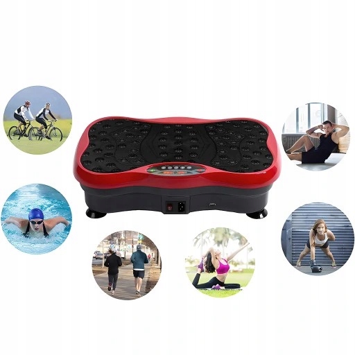 Platforma Wibracyjna Do Ćwiczeń Masażer Vibro Slim Wyszczuplająca + Pilot