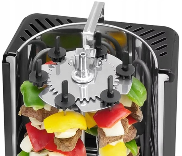 Grill do Kurczaka OPIEKACZ DO KEBABA Pionowy Obrotowy SZASZŁYKI ROŻEN