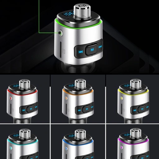 TRANSMITER FM BLUETOOTH ŁADOWARKA 2X USB SD QC 3.0