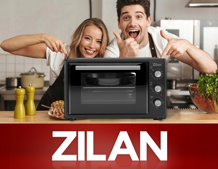 MINI PIEKARNIK ELEKTRYCZNY DOUBLE GLASS GRILL TIMER 35L 1800W