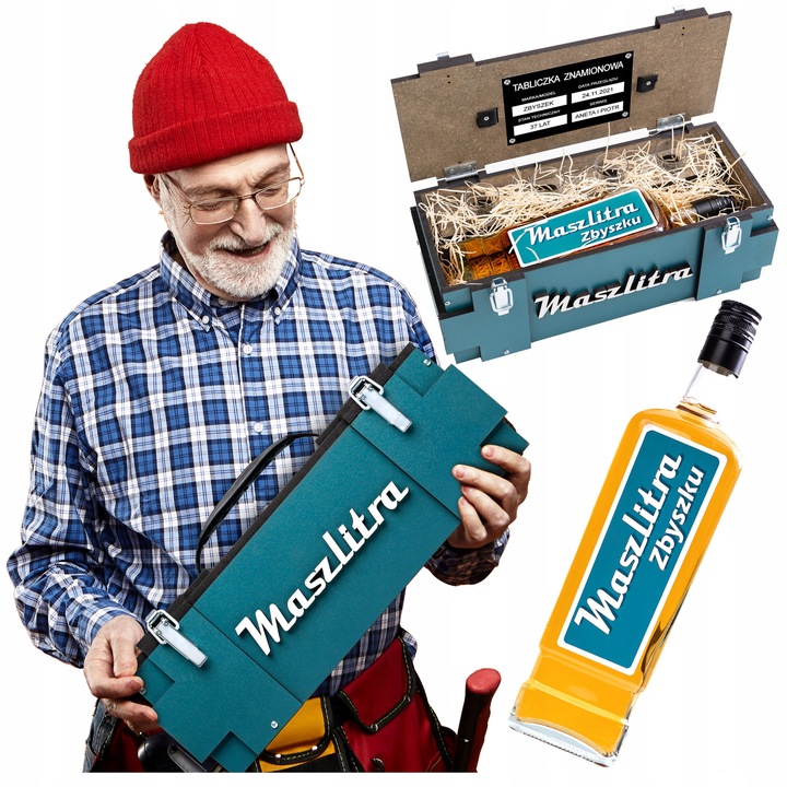 Zestaw MaszLitra prezent na 18-99 urodziny dla Taty Męża Kolegi Dziadka