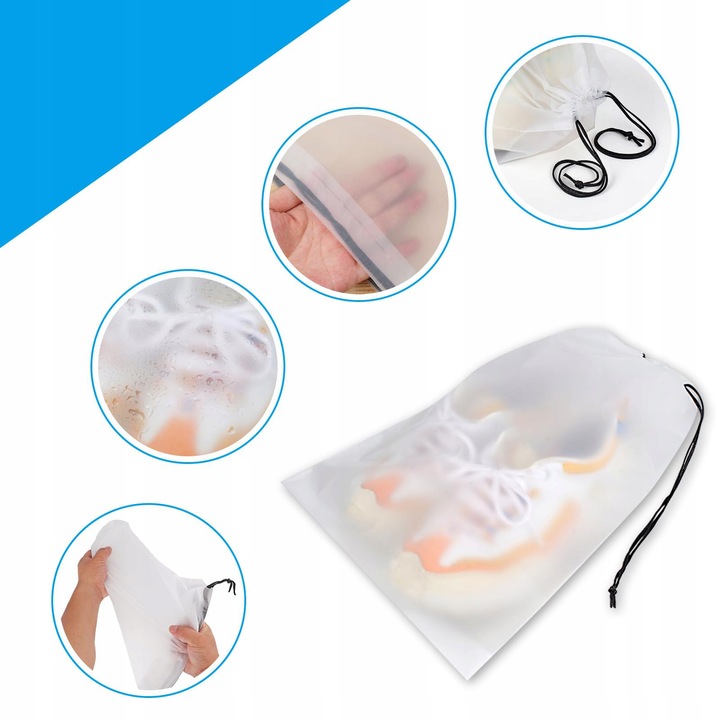 POKROWIEC ETUI WOREK NA BUTY BIELIZNĘ ORGANIZER DO WALIZKI 30X40 CM 10