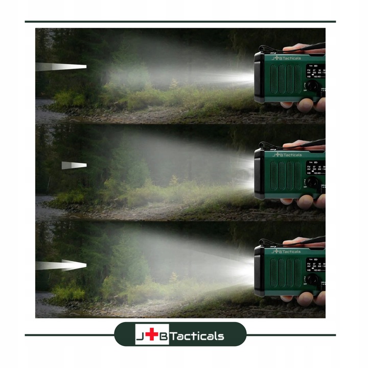 RADIO PRZENOŚNE awaryjne FM/AM SOLARNE z korbką POWERBANK LATARKA