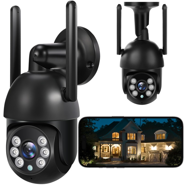 Kamera IP WiFi TUYA SMART Zewnętrzna Obrotowa AUDIO 8MPX Ultra HD 8MP 4K